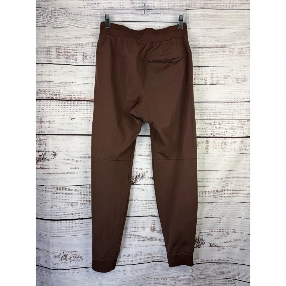 Lululemon Jogger Pants Mens Small Brown Earth ABC Warpstreme Athleisure Gym READ